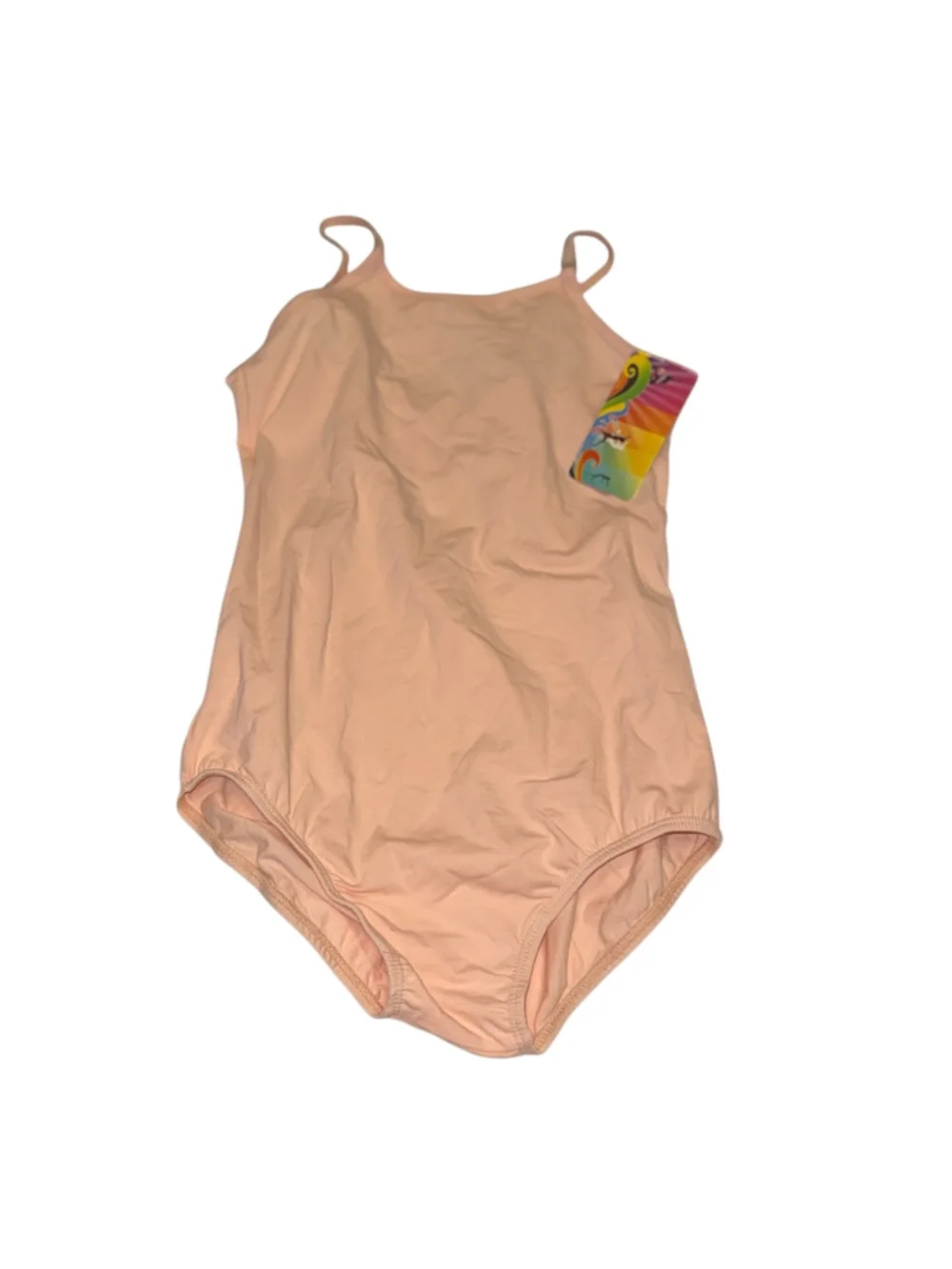 Girls Nude Ballet Dance Leotard Size 150 Youth L 12-14 NWT Camisole
